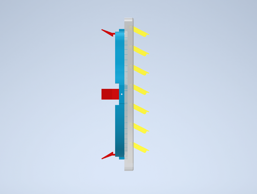Air conditioner vent outlet with flaps