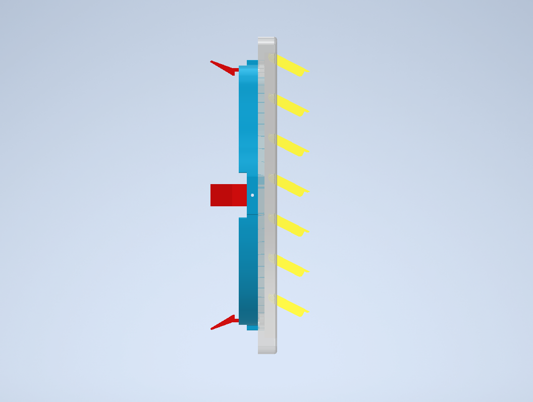 Air conditioner vent outlet with flaps