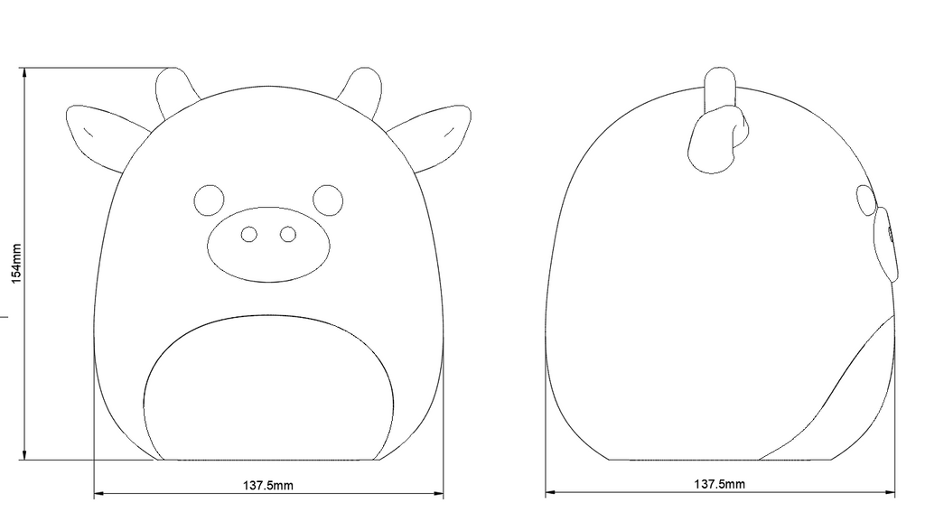 Squishmallow Cow
