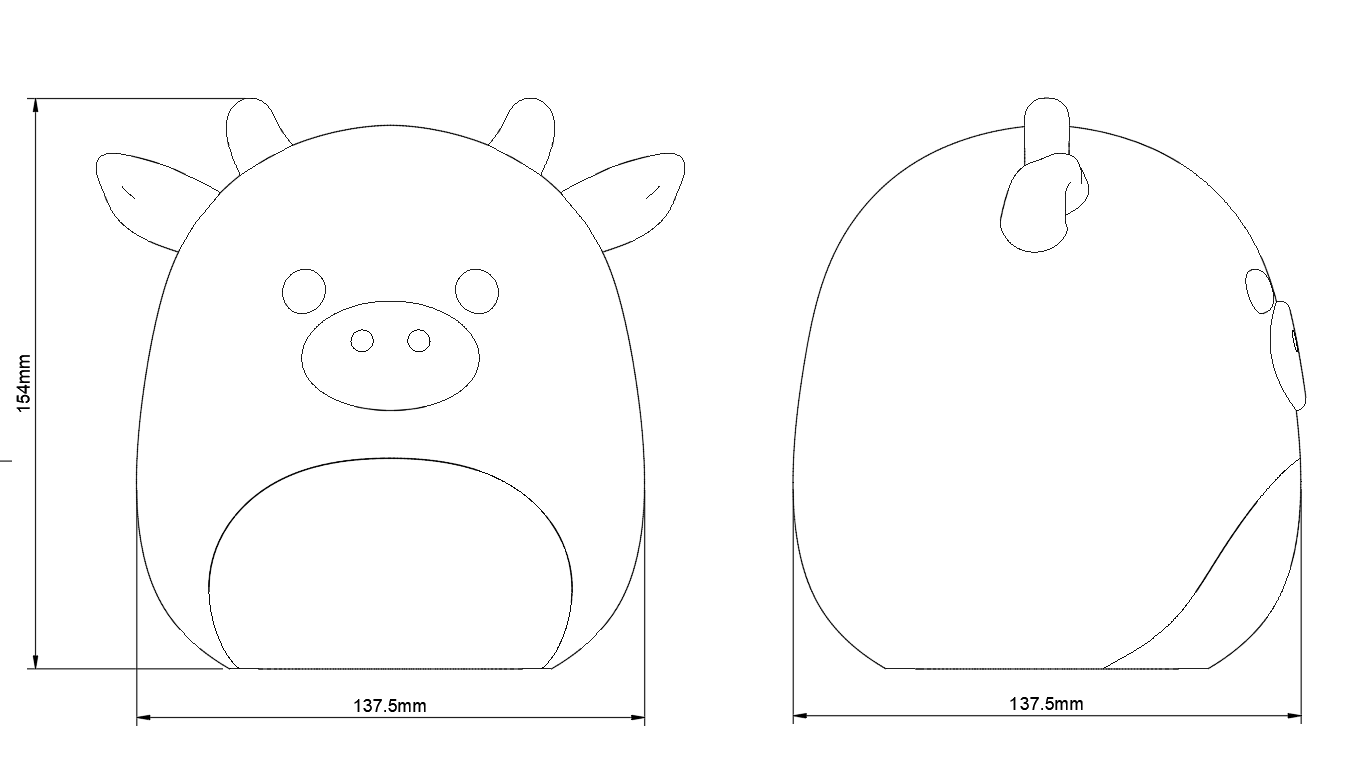 Squishmallow Cow