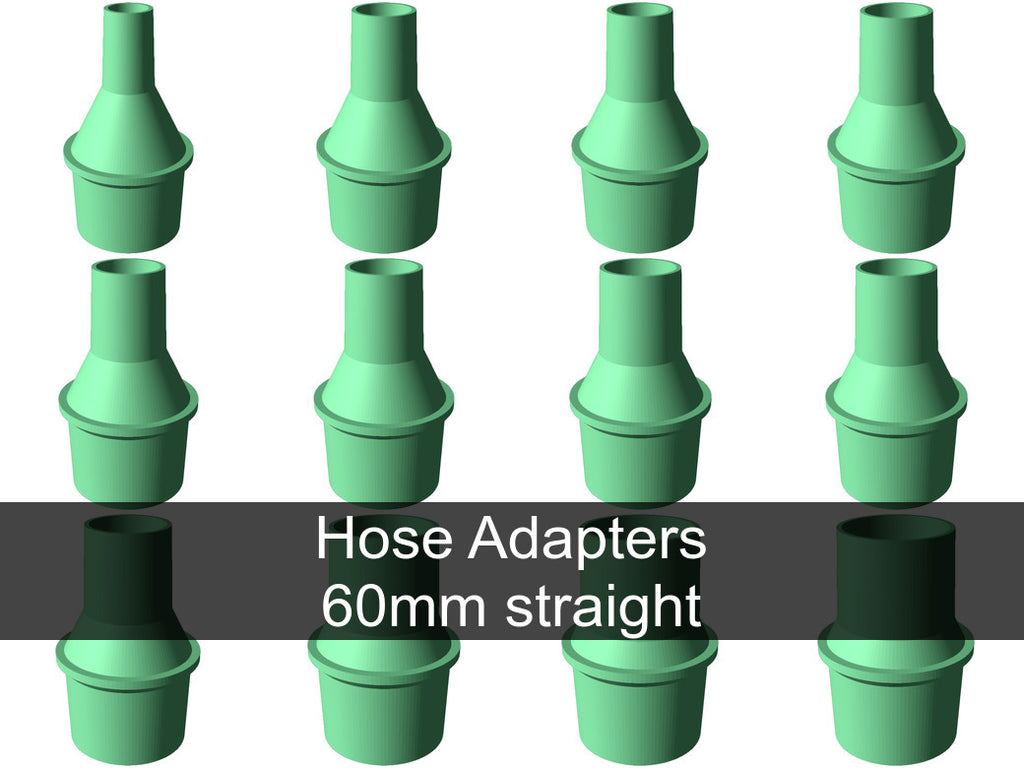 Vacuum hose adapters for all common sizes