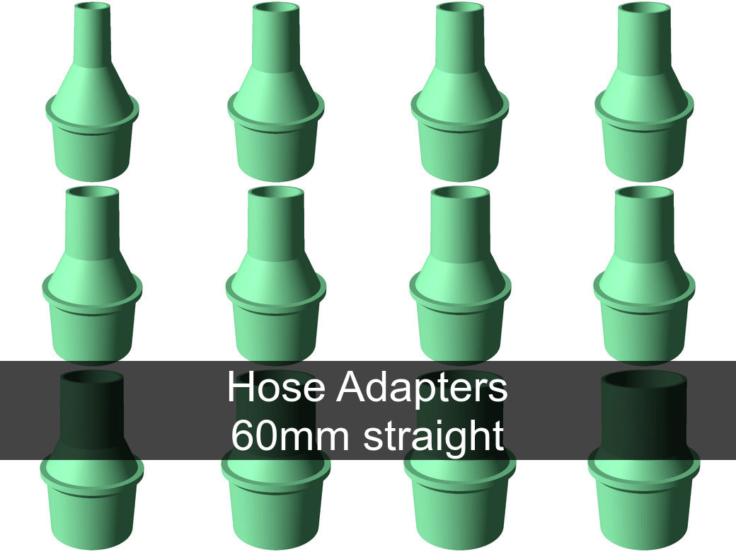 Vacuum hose adapters for all common sizes