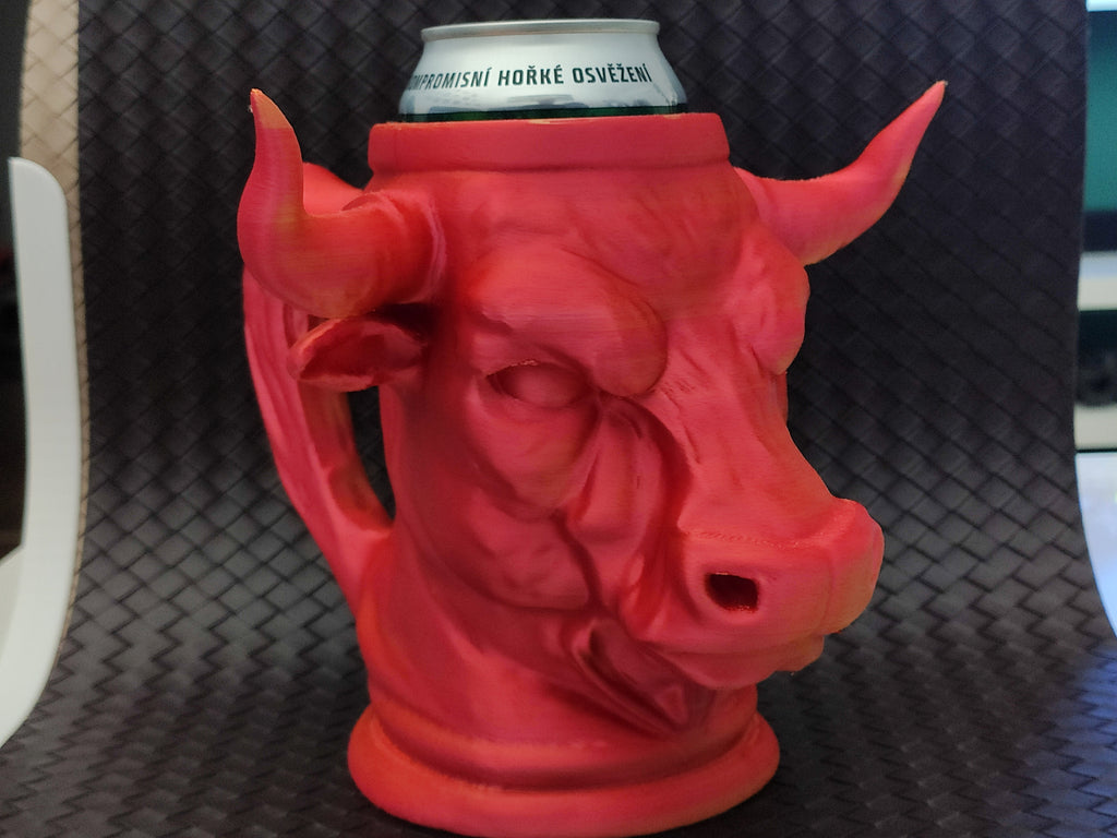 Bull Head Can Holder (0.5L + 12oz Cans) - Beer mug