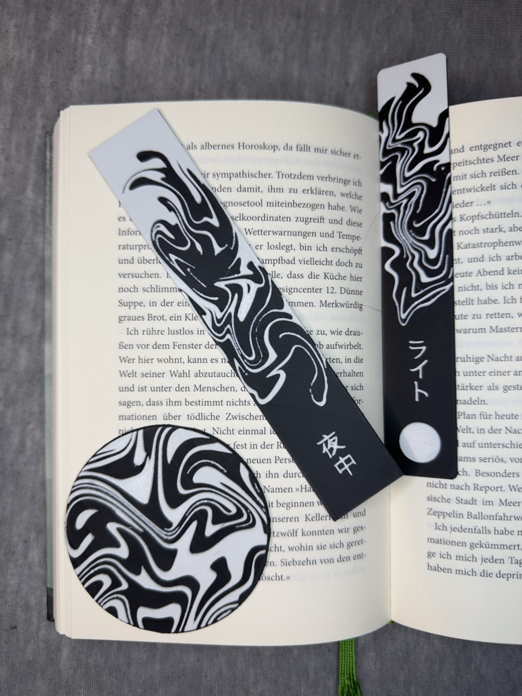 Galactic Swirls - Bookmark and Coaster Hueforge
