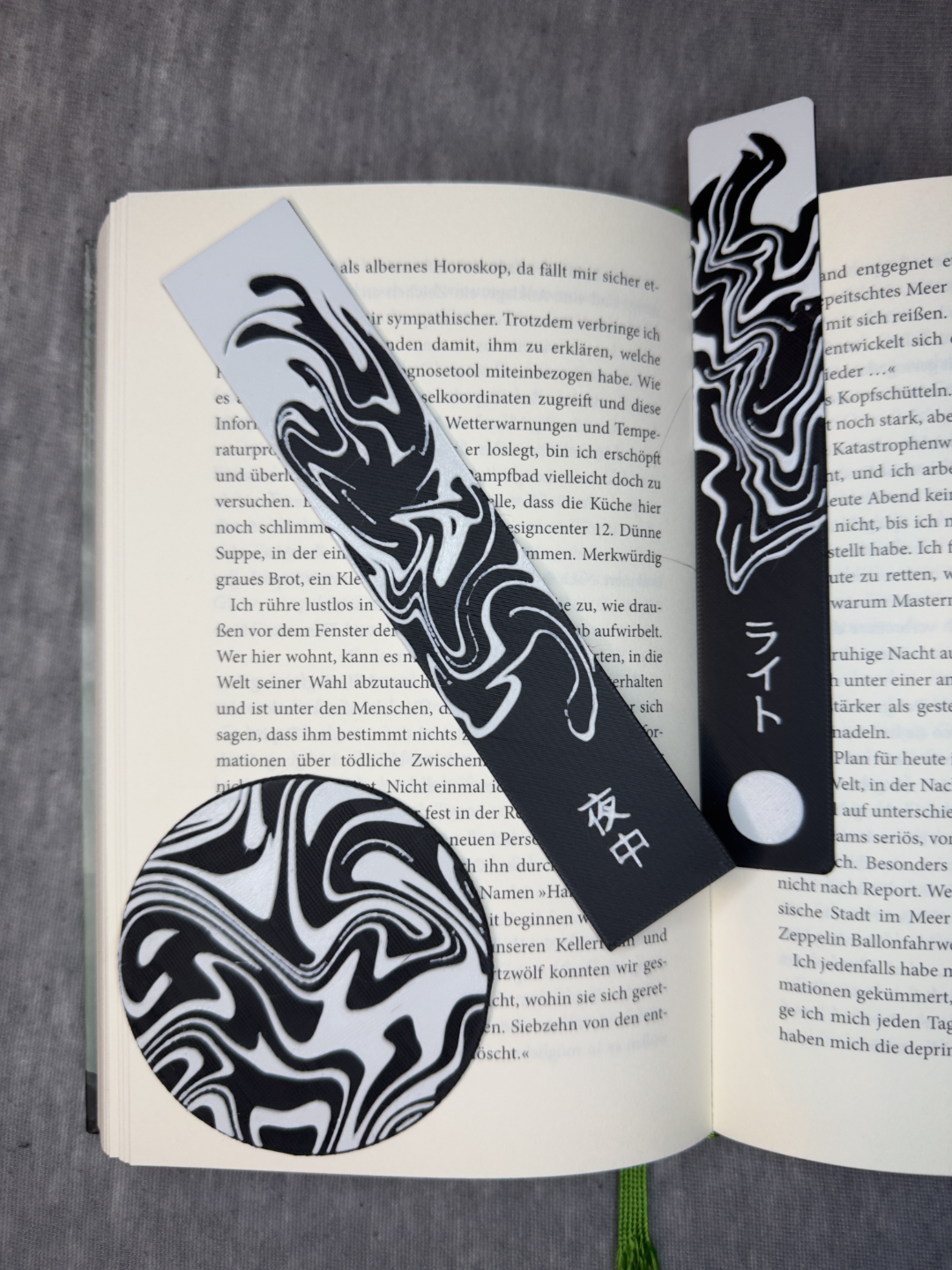 Galactic Swirls - Bookmark and Coaster Hueforge