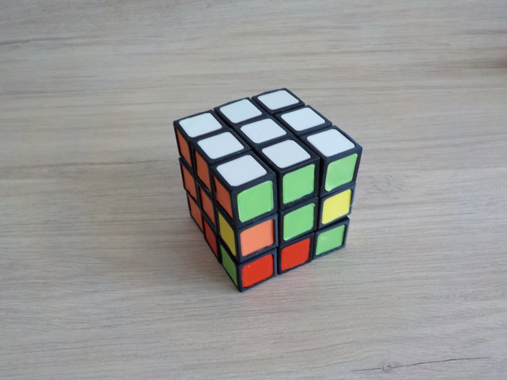 Rubik's cube fully 3D printable with no AMS