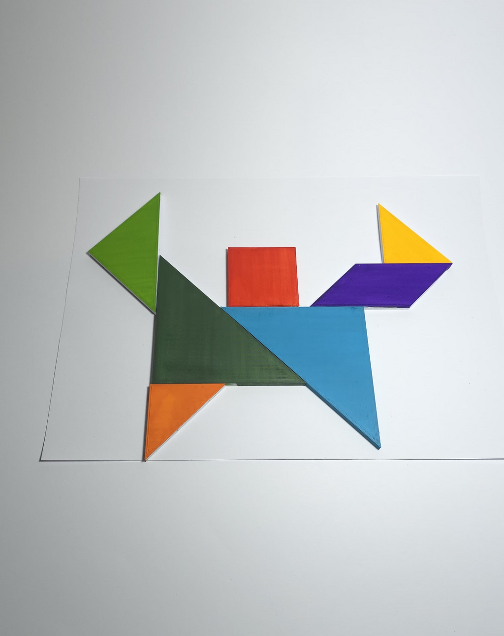 Tangram Puzzle Tiles (With Honeycomb Cover)