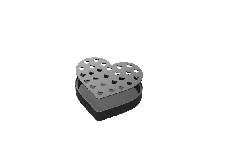 Cats soap dish heart