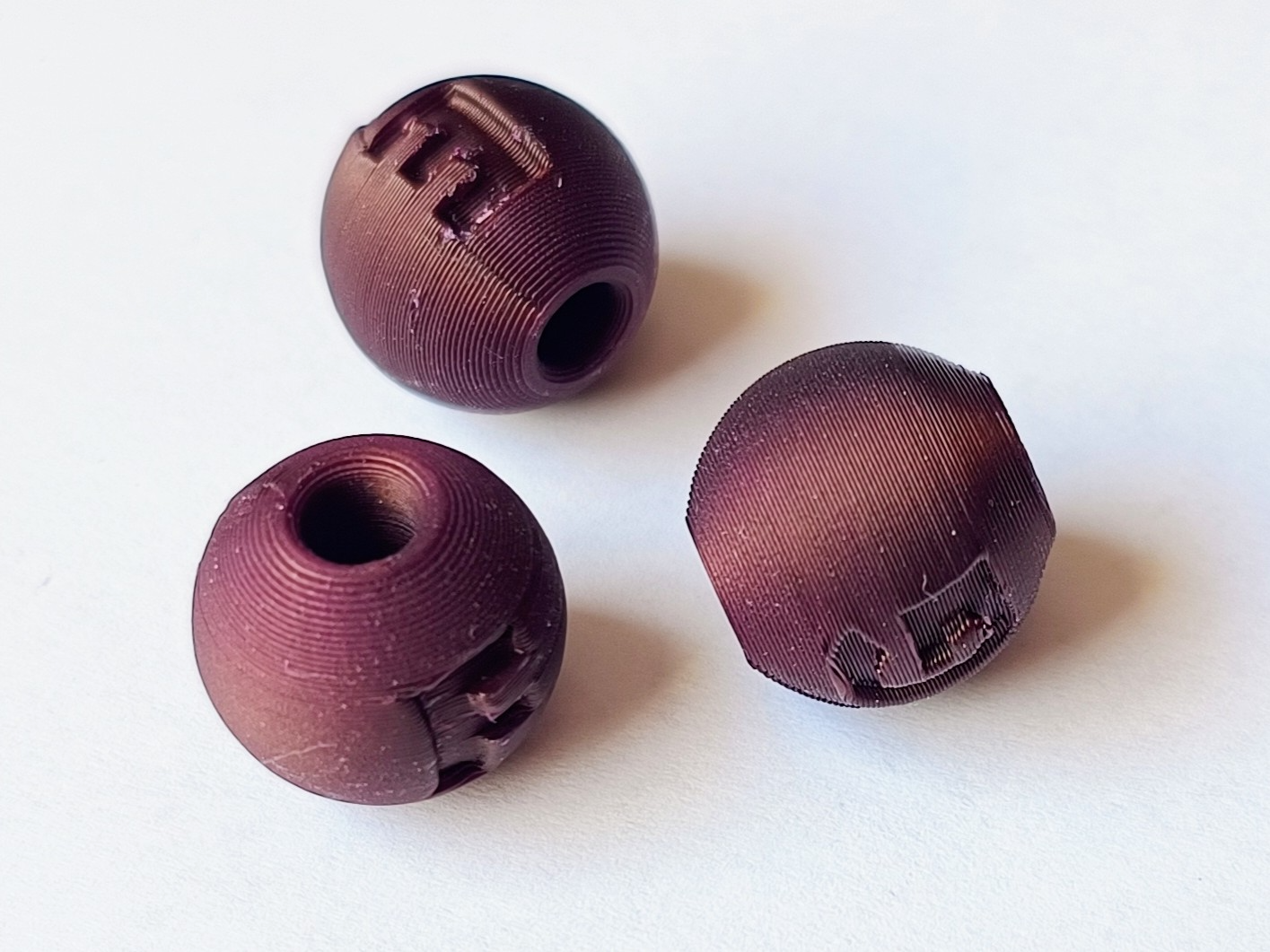 Beads with letters and numbers