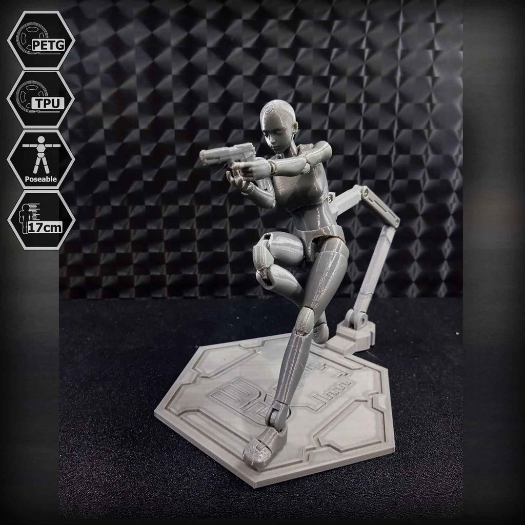 1/10 Scale TPU Joint Action Figure E.V.A 02