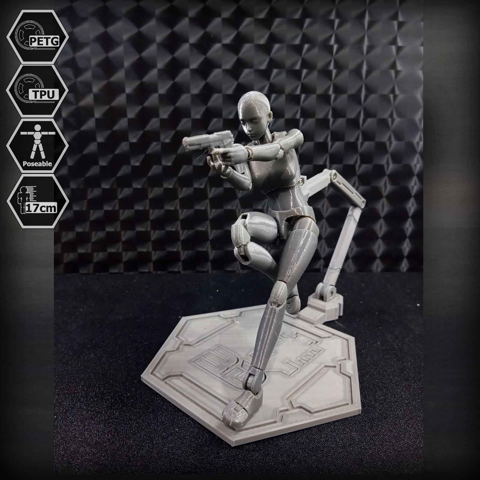 1/10 Scale TPU Joint Action Figure E.V.A 02