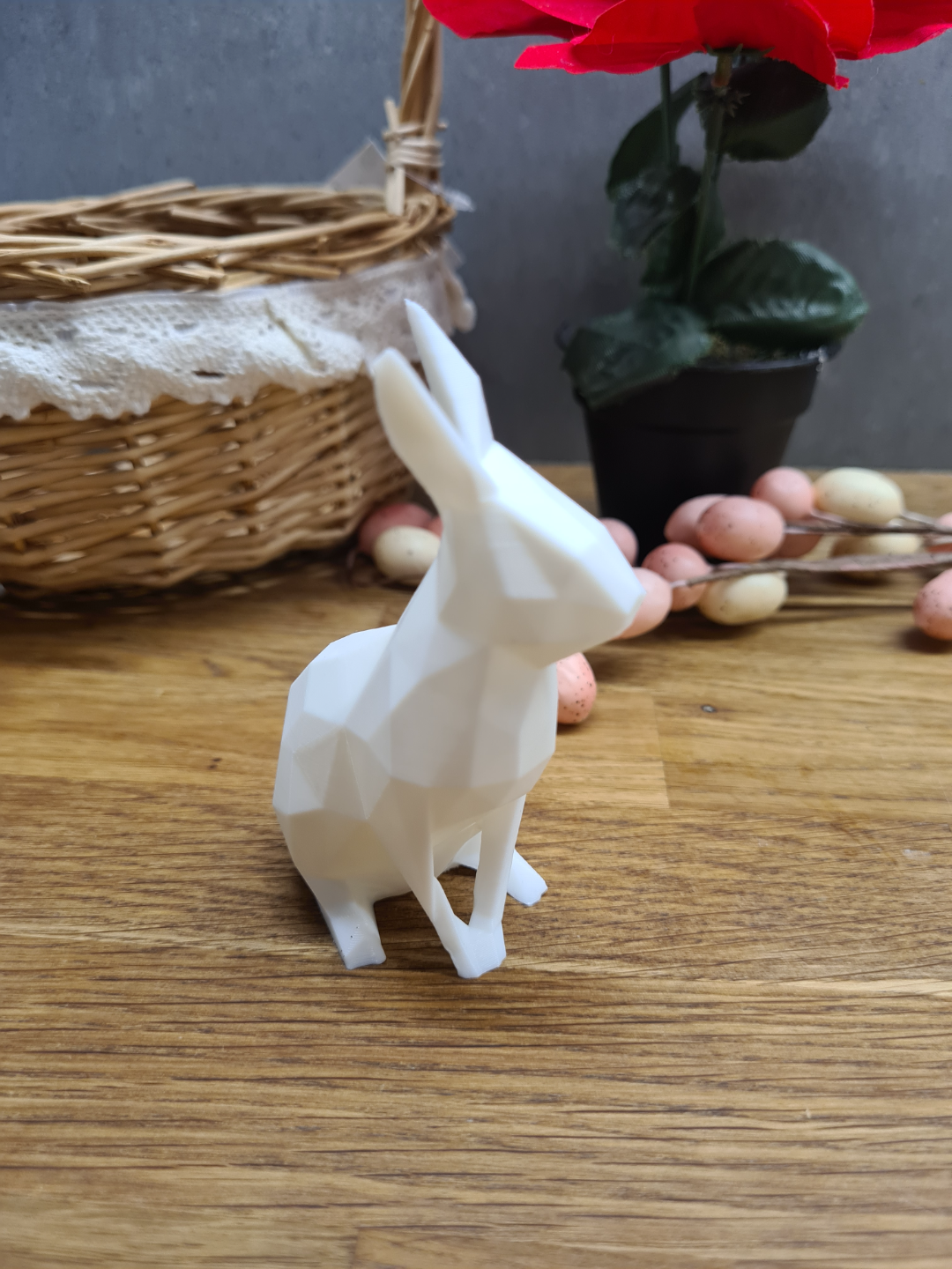 Easter bunny decor low poly