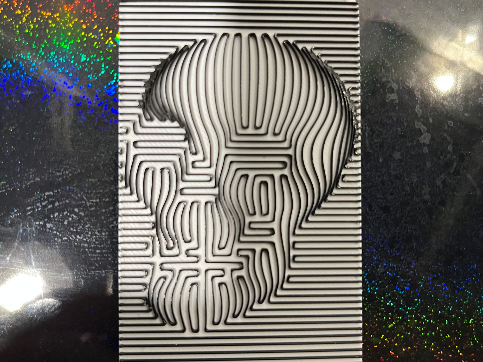Optical Illusion Skull Card