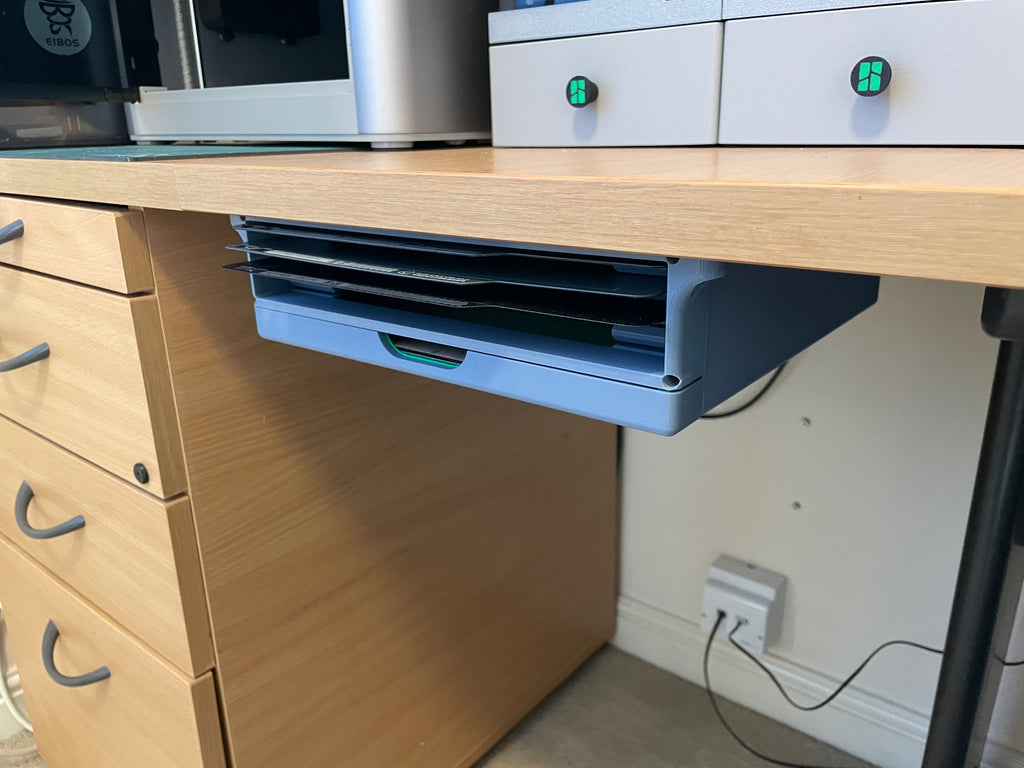 Bambu Build Plate storage - underdesk/shelf