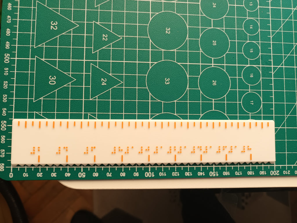 Braille Ruler 20cm | Linijka Braille'a 20cm (Accu)
