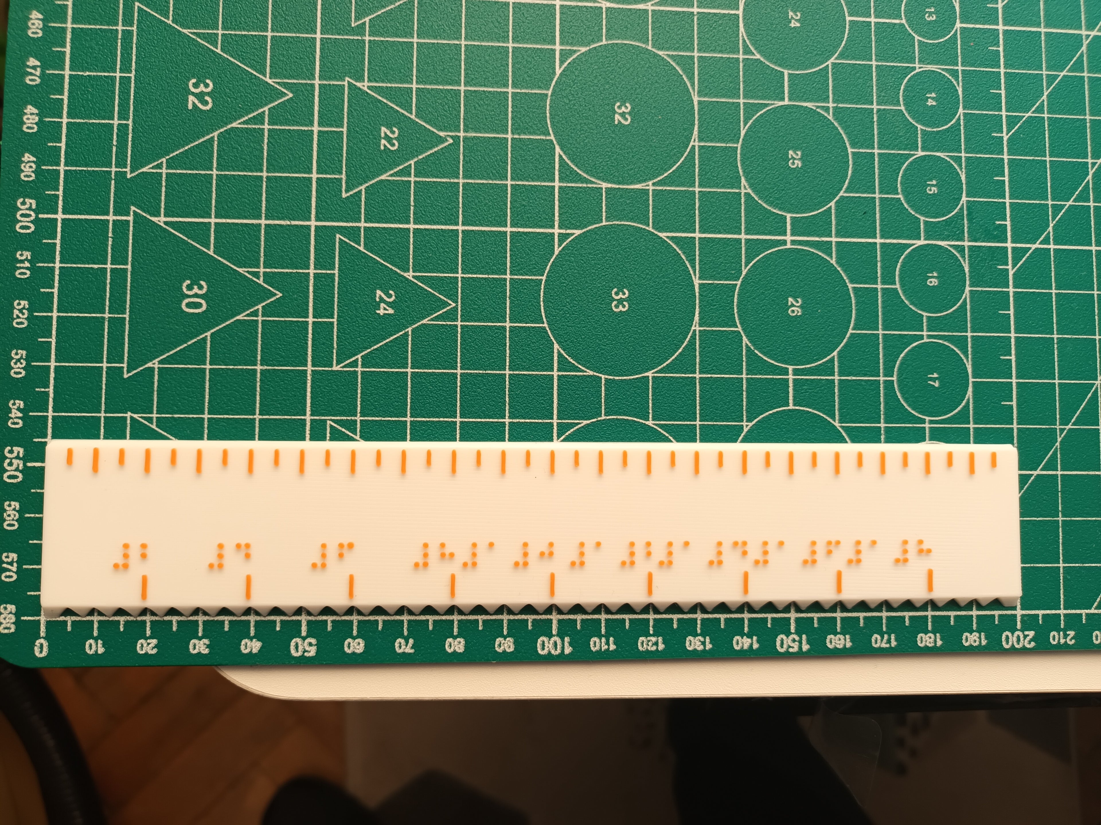 Braille Ruler 20cm | Linijka Braille'a 20cm (Accu)