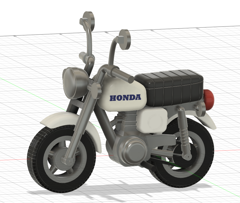 Honda Z50J – Inspired 3D Printable Mini Model