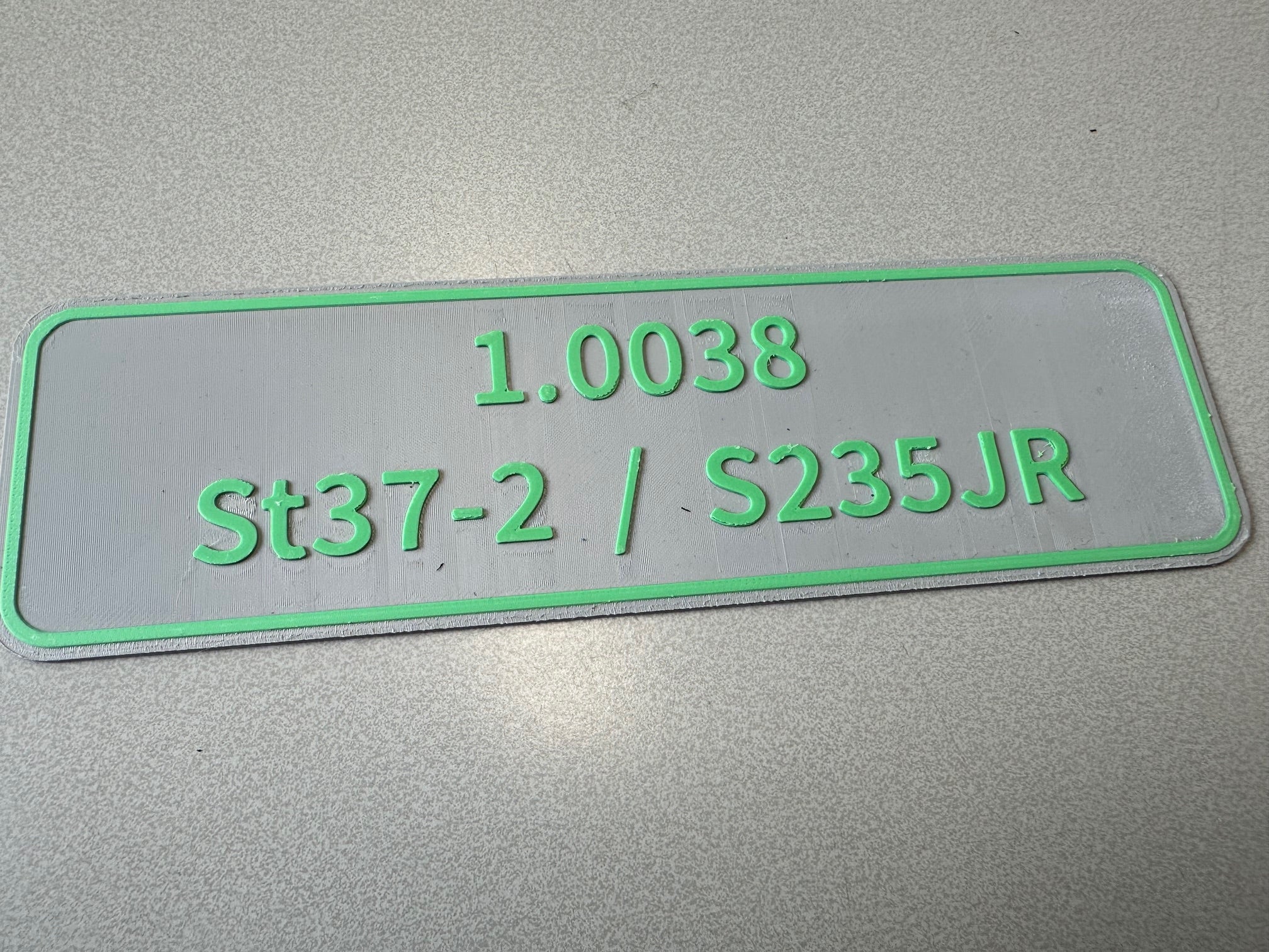 Regalschild Materialbeschriftung