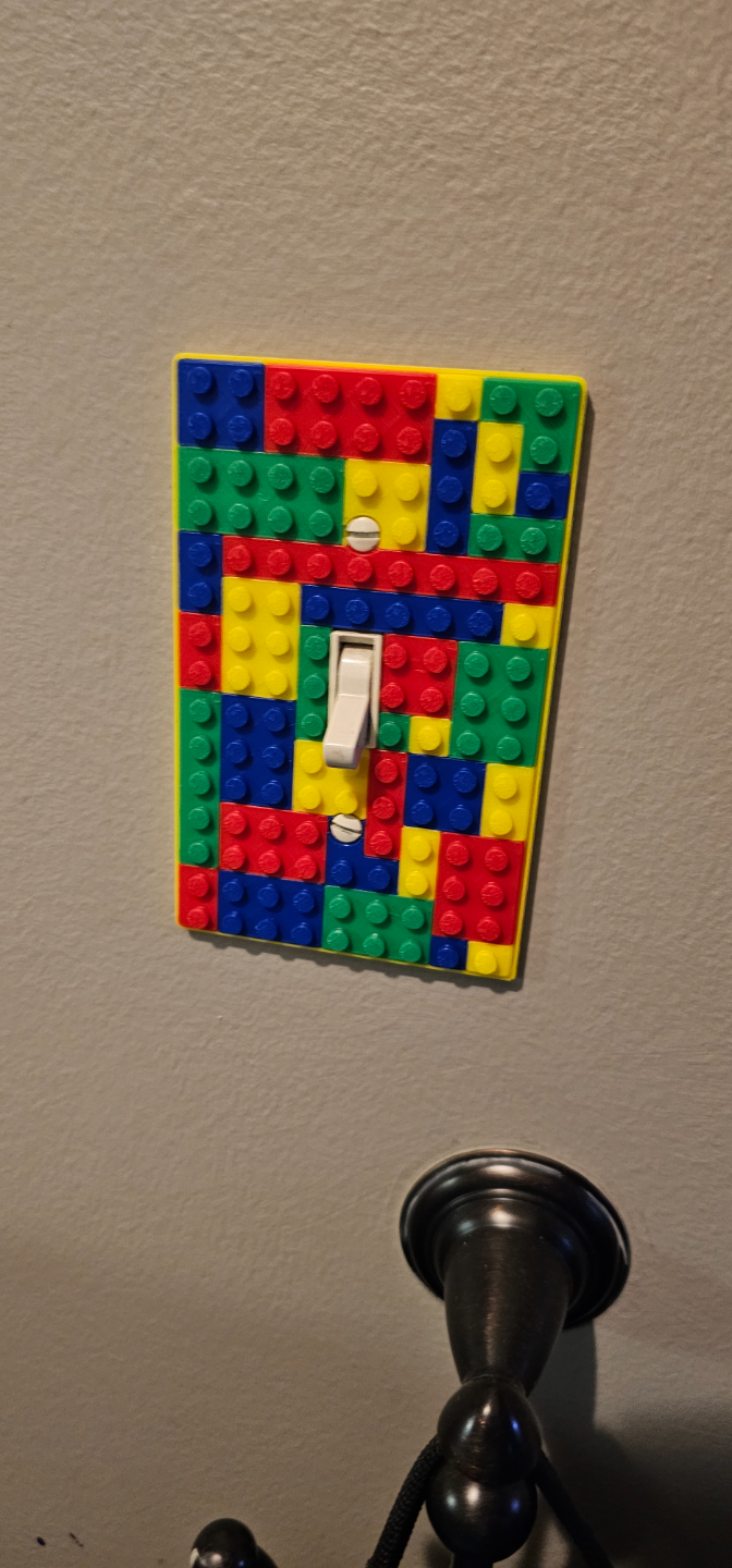 Brick Toy Wall Switch Plate