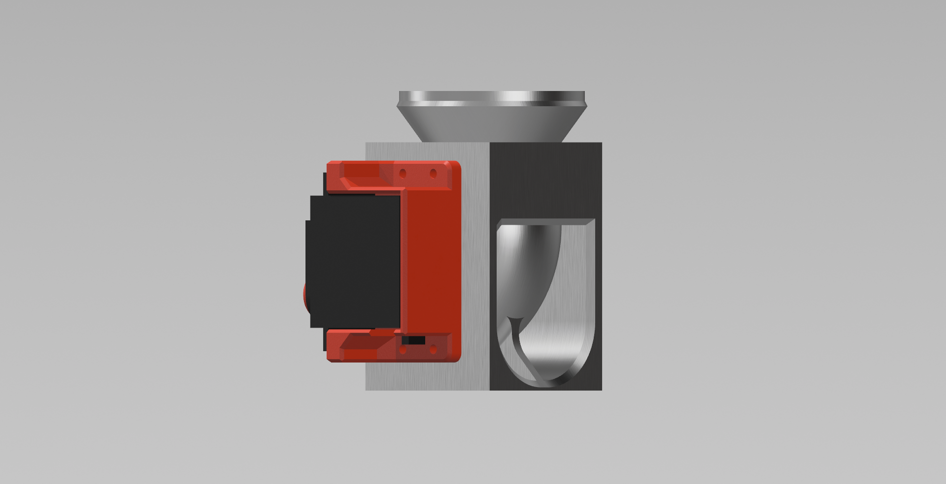 MG995 Servo holder. Pellet Dispenser System