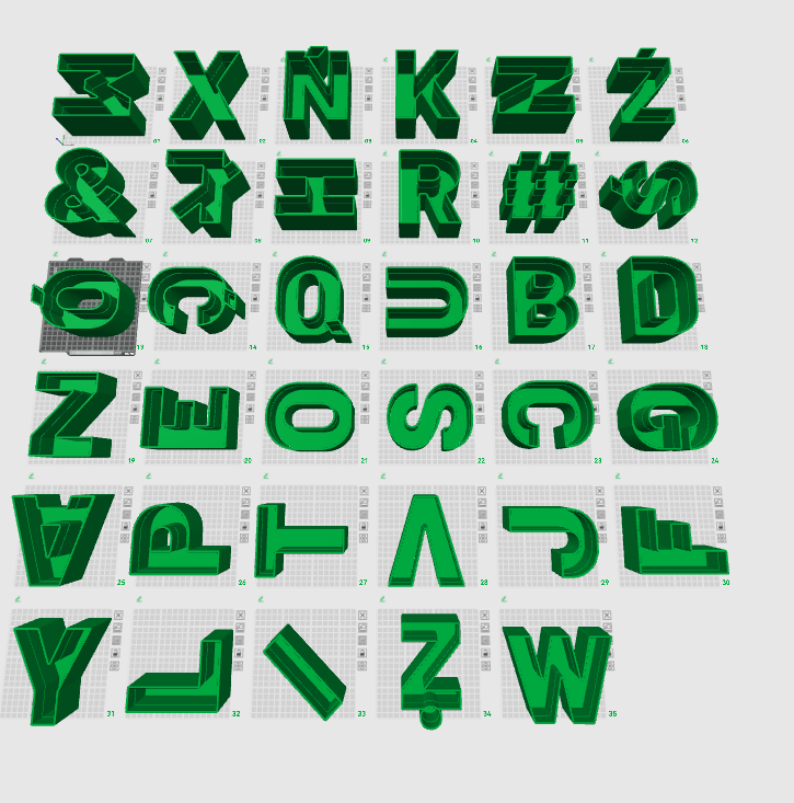 LED LIGHT SIGN LETTERS ALPHABET