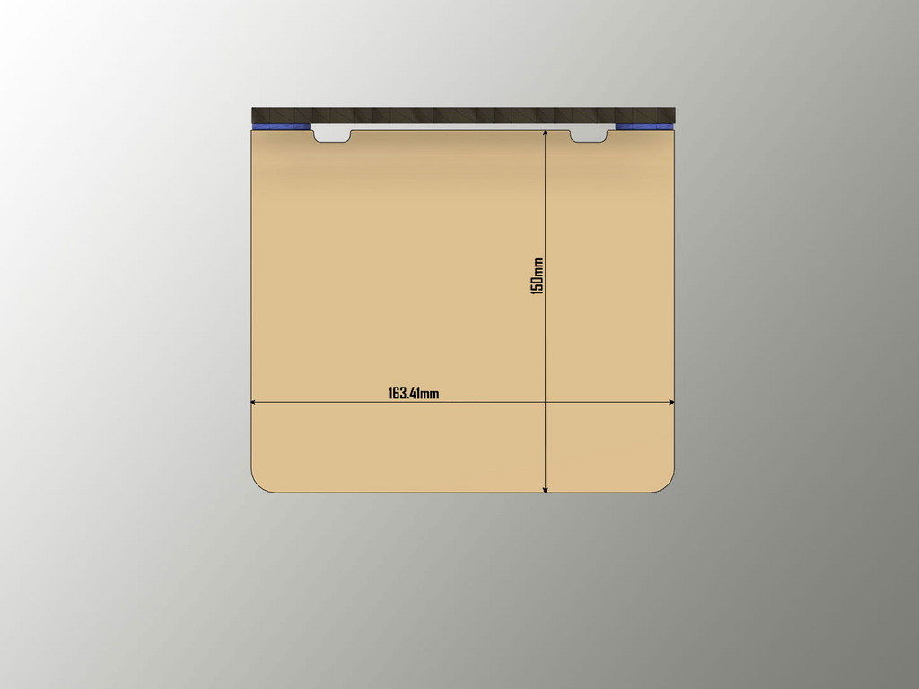 Large simple flat Shelf for Honeycomb Storage Wall