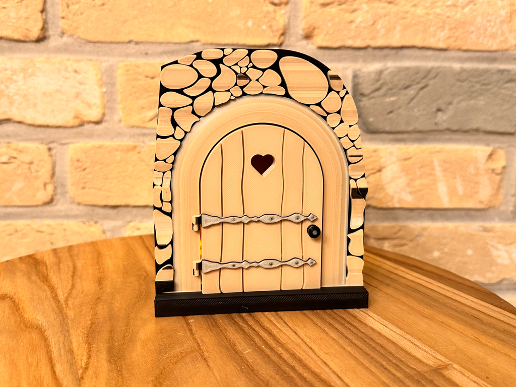 Fairy Door with Steps (optional LED-light)