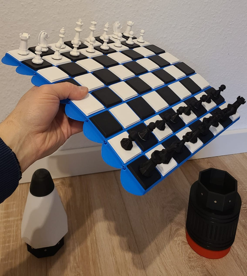 Faltbares Schachbrett "Chess Pencil"