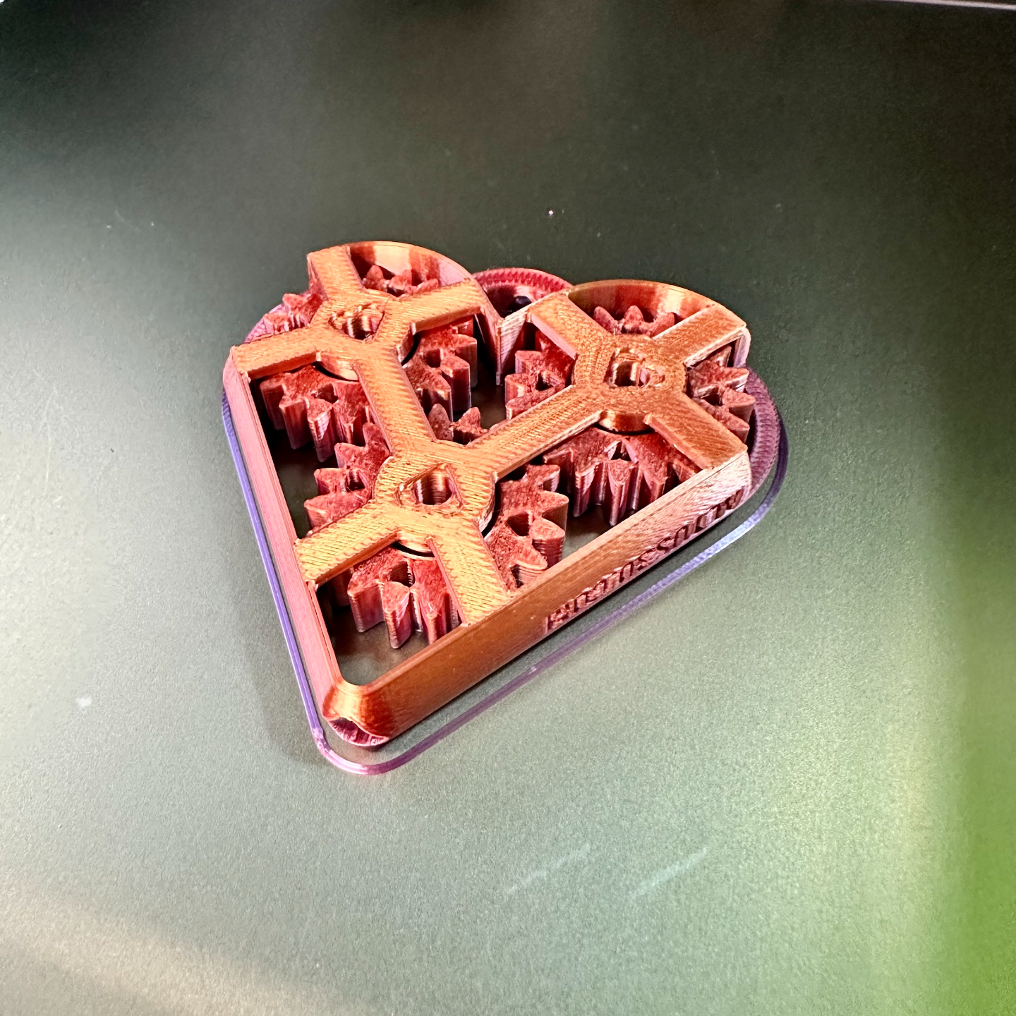Heart Spin Fidget - Easy print in place!