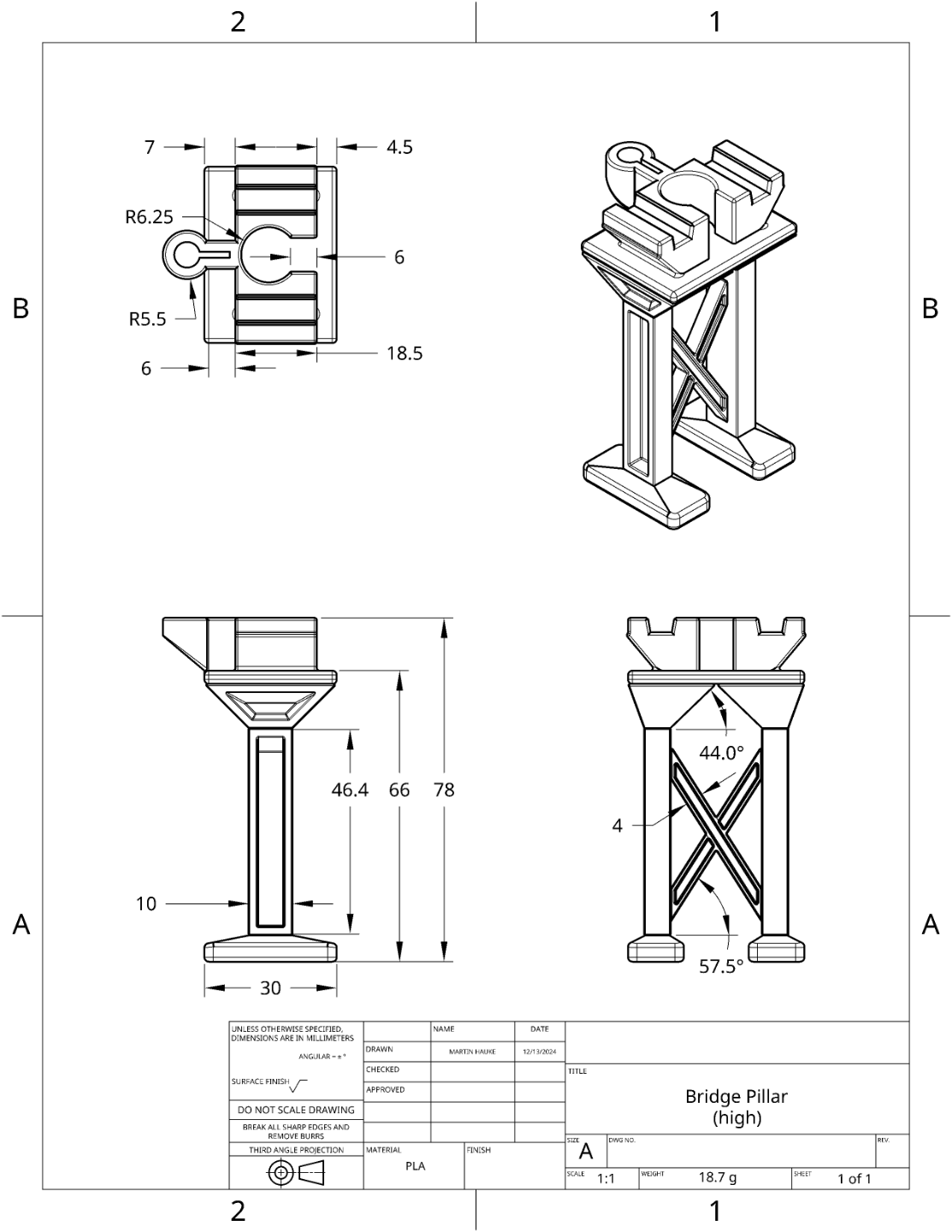 Bridge Pillar for train tracks (Ikea/Brio)