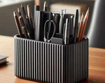 Modern Ribbed Pen Holder