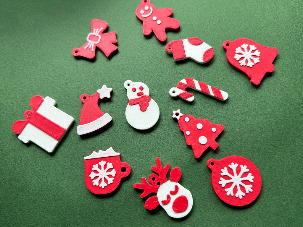 Christmas Keychain Set of 12