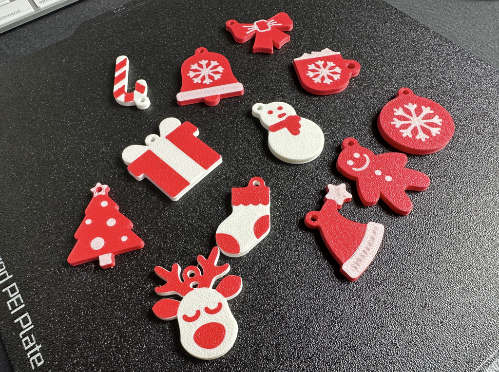 Christmas Keychain Set of 12