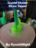 Crystal Cluster Straw Topper