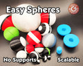Easy Spheres - No Supports