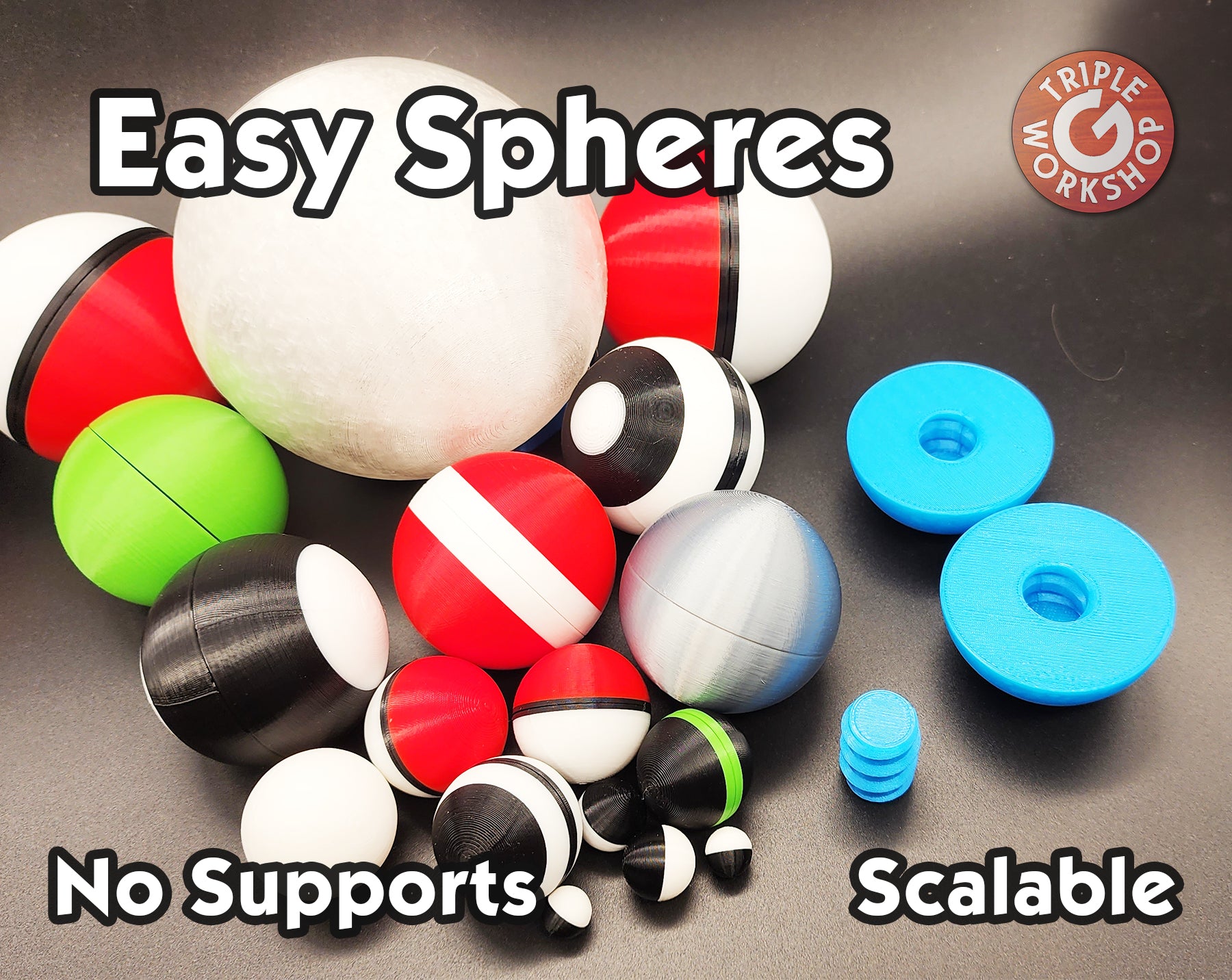 Easy Spheres - No Supports