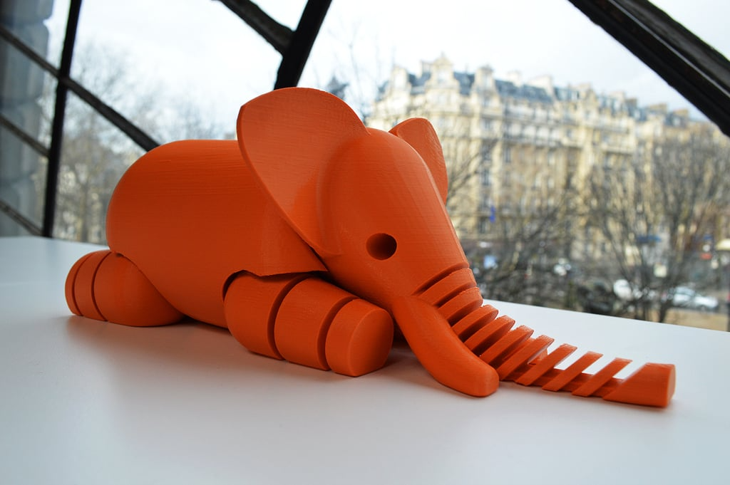 Cute Flexible Elephant (Large and Small)