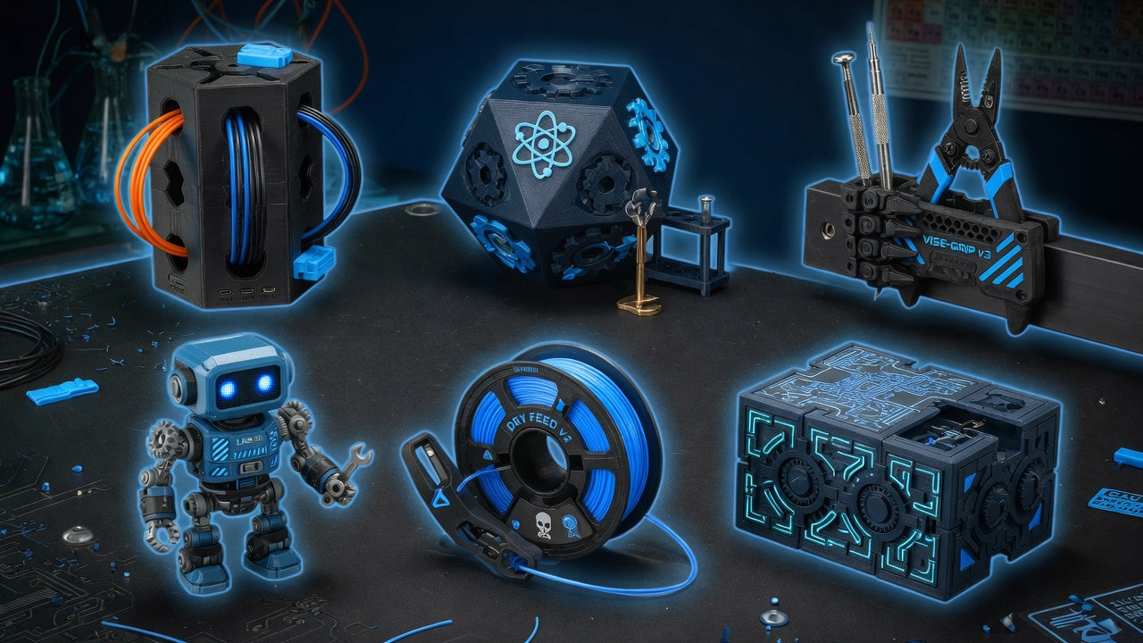 Mad Man Box contents — exclusive lab-only 3D printed drops