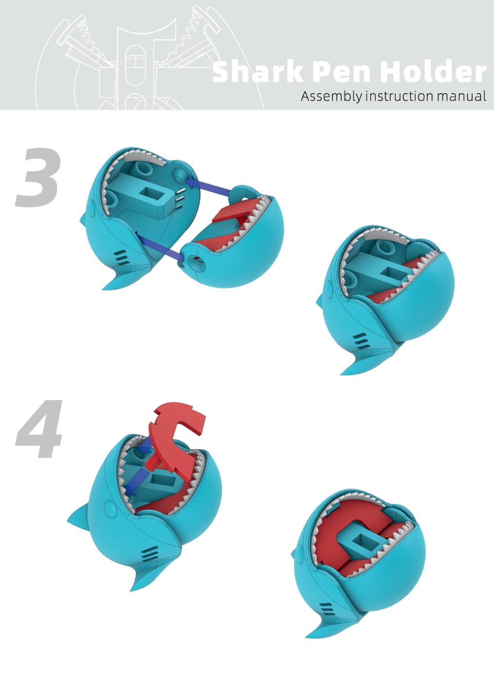 Shark Pen Holder
