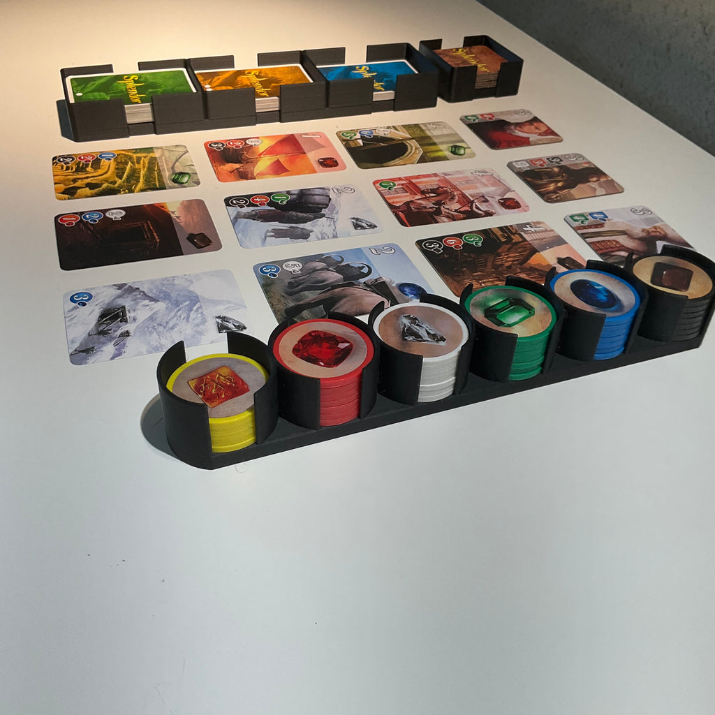 Board Game Chip and Card Holder